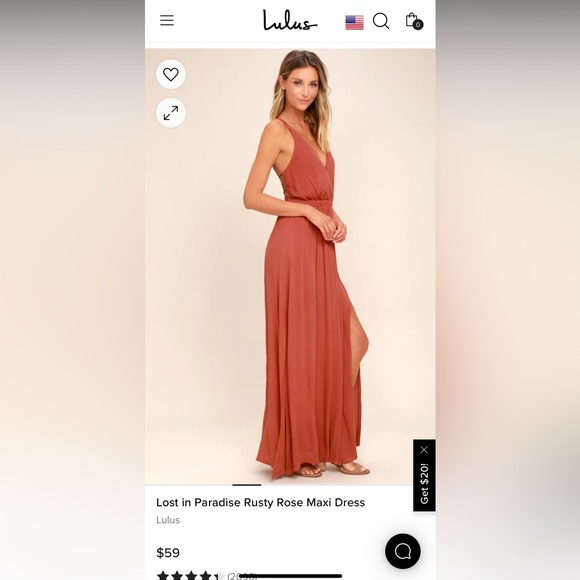 Lulus Lost in Paradise Rusty Rose Maxi Dress - Picture 2 of 9